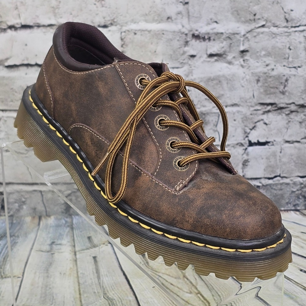Dr. Martens Abilene Oxford Shoes Womens 7 Brown Leather Platform Lug Sole Grunge